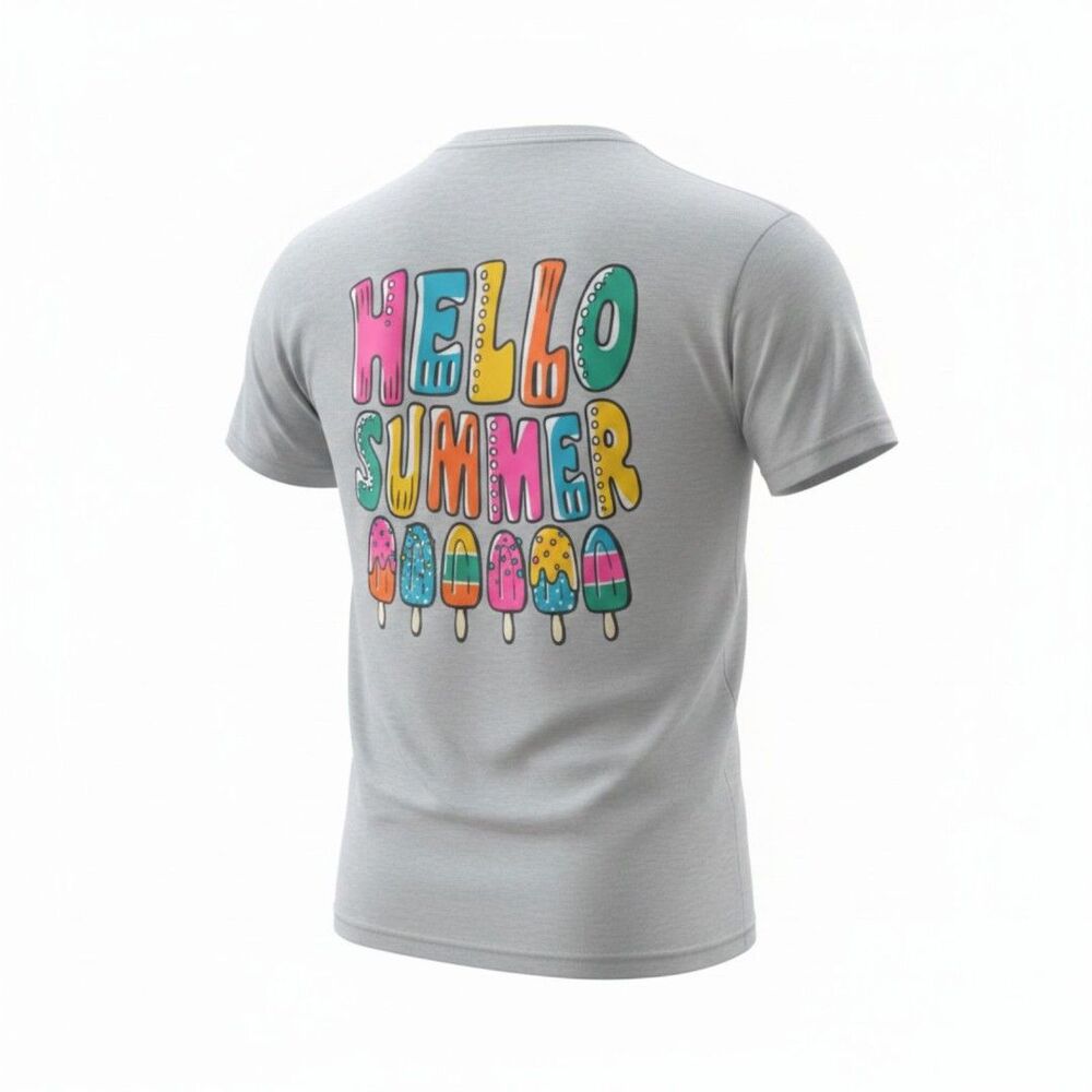 Southern Y’all Women’s XL Hello Summer Blue Gray T-Shirt